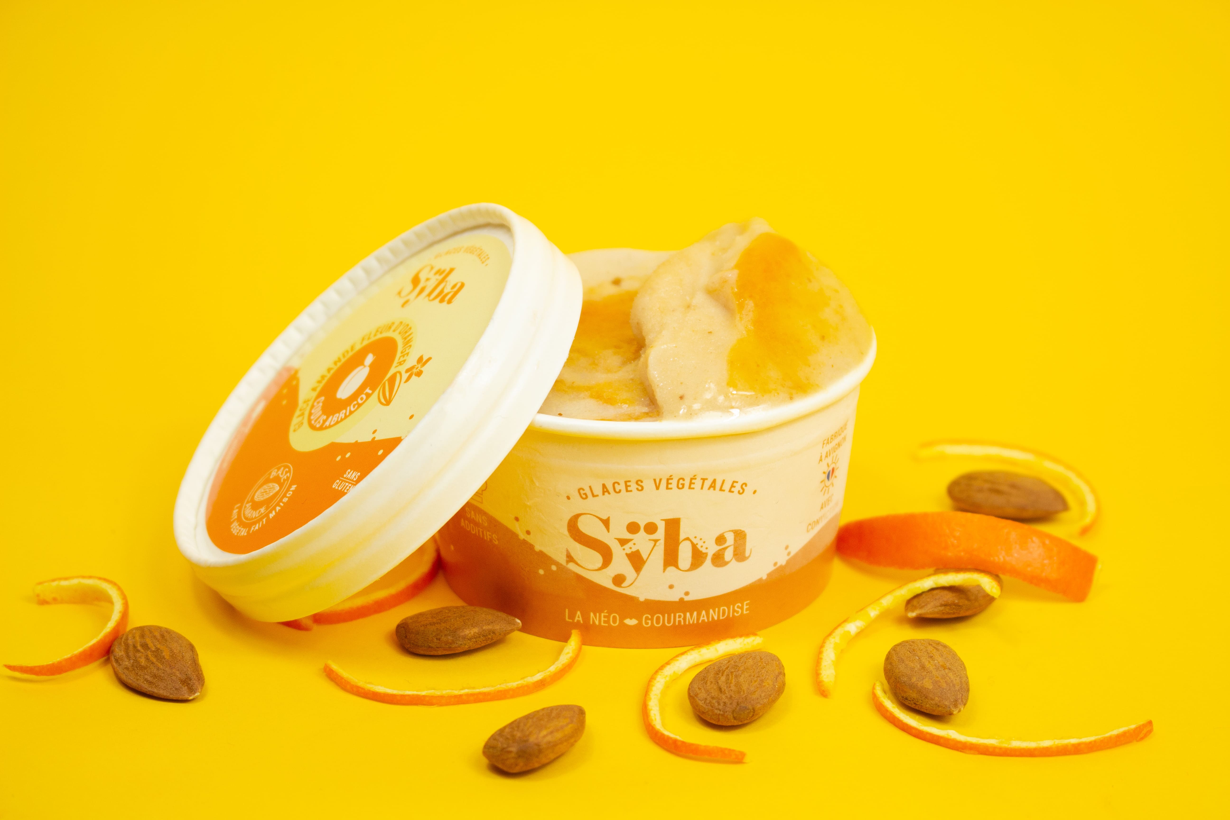 120ml - Glace Fleur d'oranger, Coulis d'abricot